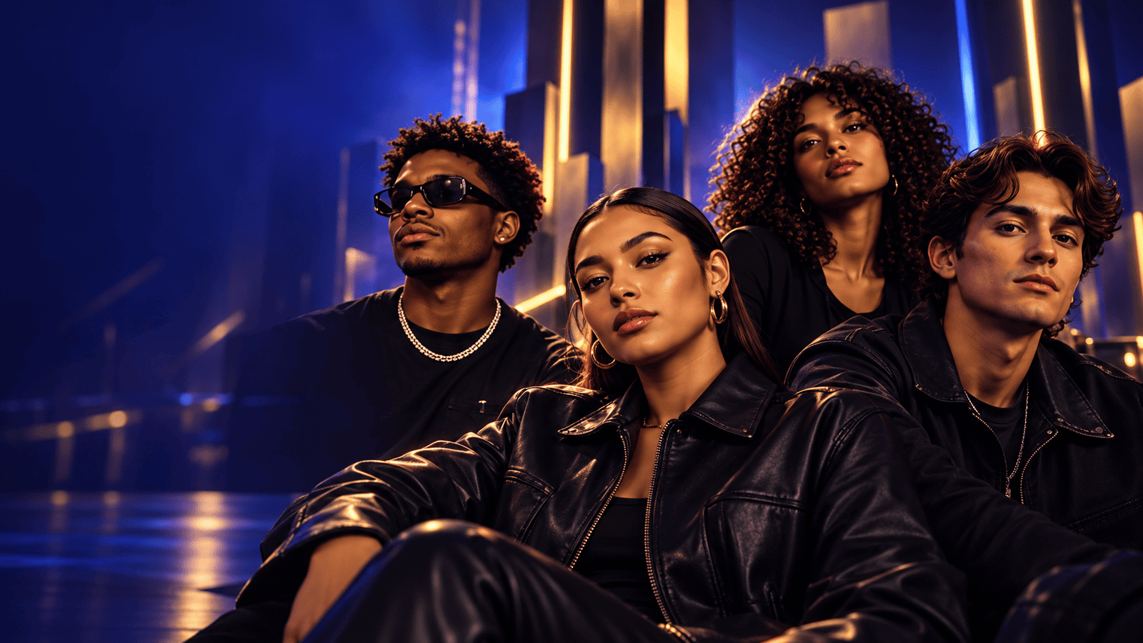 Four emerging creators representing the CleverMind Entertainment Emerging Talent Associate Program